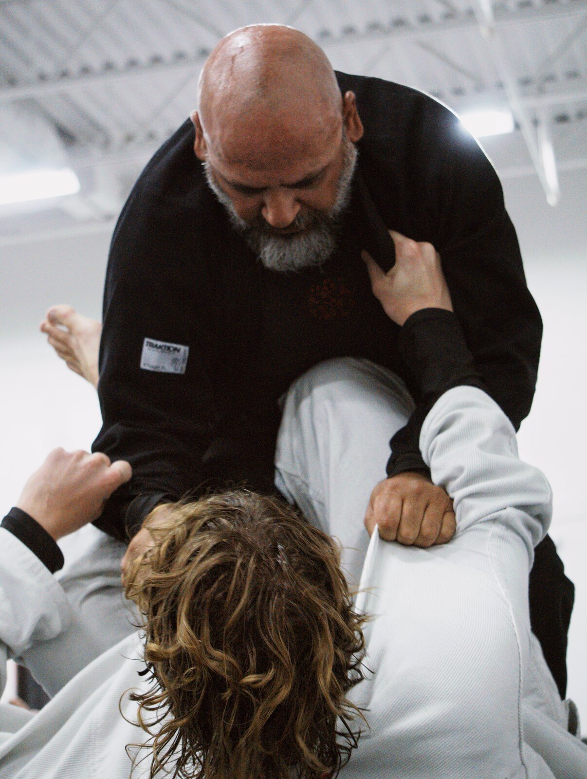 Live rolling during an adult Brazilian Jiu Jitsu class